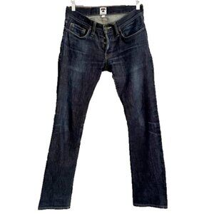 Tellason Dark Wash Low Rise Slim Straight Selvedge Jeans - 28 x 32.5" 🇺🇸